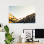 Verbluffende sneeuwherfstdag poster (Thuiskantoor)