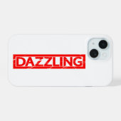Verbluffende stempel iPhone 15 case (Achterkant horizontaal)