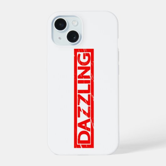 Verbluffende stempel iPhone 15 case (Achterkant)