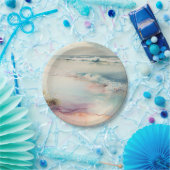 Verbluffende strandscène papieren bordje (Feest)