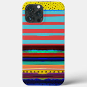 Verbluffende strepen RUPYDETEQUILA moderne kunst Case-Mate iPhone Case (Achterkant)