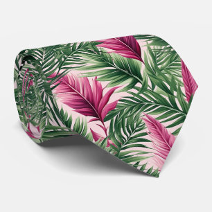 Verbluffende Stropdas met Exotic Leaves Pattern