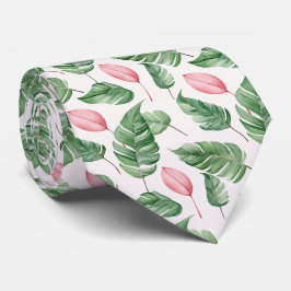 Verbluffende Stropdas met Exotic Leaves Pattern