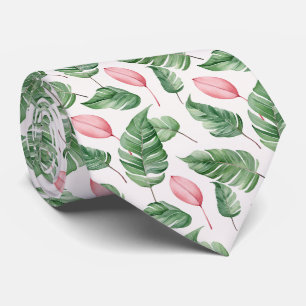Verbluffende Stropdas met Exotic Leaves Pattern