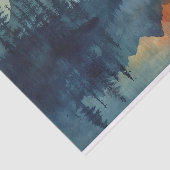 Verbluffende Sunset aquarel schilderij Tissuepapier (Detail)