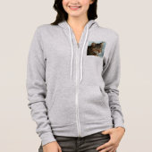 Verbluffende tabby Cat Close Artistic Portrait Hoodie (Voorkant)