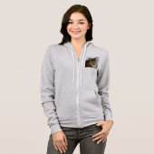 Verbluffende tabby Cat Close Artistic Portrait Hoodie (Voorkant volledig)