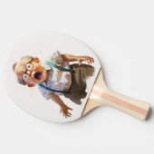 Verbluffende tafeltennisracket tafeltennisbatje (Zijkant)