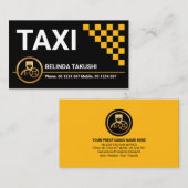 Verbluffende Taxi Check Boxes Cab Driving Visitekaartje (Voorkant / Achterkant)