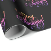 Verbluffende tekst in zwart-wit cadeaupapier (Rol Hoek)