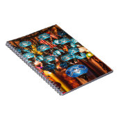 Verbluffende traditionele handgemaakte turkse lamp notitieboek (Rechterzijde)