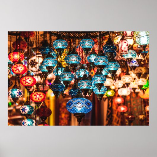 Verbluffende traditionele handgemaakte turkse lamp poster (Voorkant)