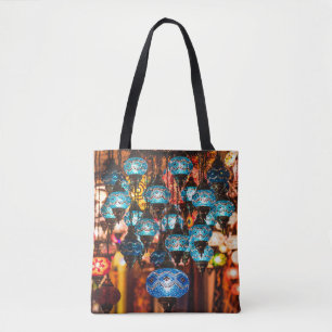 Verbluffende traditionele handgemaakte turkse lamp tote bag
