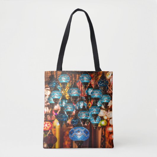 Verbluffende traditionele handgemaakte turkse lamp tote bag (Voorkant)