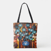 Verbluffende traditionele handgemaakte turkse lamp tote bag (Achterkant)