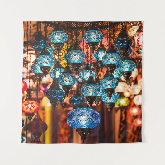 Verbluffende traditionele handgemaakte turkse lamp wandkleed (Voorkant)