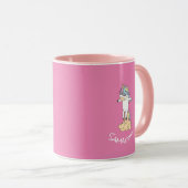 Verbluffende Trendy Unicorn Party roze Mok (Voorkant rechts)