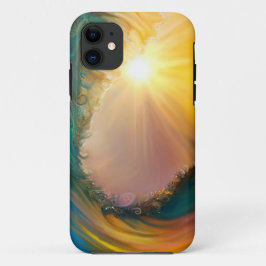 Verbluffende tropische golf bij zonsondergang Case-Mate iPhone case
