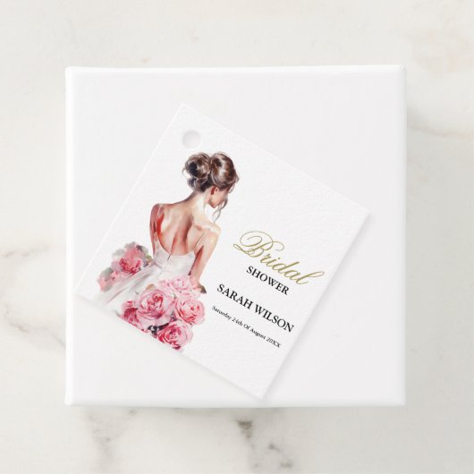 Verbluffende trouwjurk Vrijgezellenfeest op een bu Bedankjes Labels (In situ)