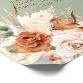 Verbluffende trouwkaart Poster (Hoek)