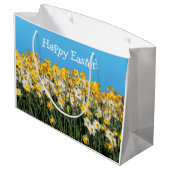 Verbluffende tweetone gifstoffen fotografie groot cadeauzakje (Achterkant Gekanteld)