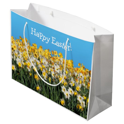 Verbluffende tweetone gifstoffen fotografie groot cadeauzakje (Achterkant Gekanteld)