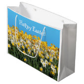 Verbluffende tweetone gifstoffen fotografie groot cadeauzakje (Voorkant Gekanteld)