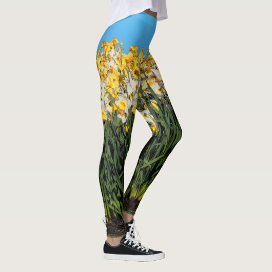 Verbluffende tweetone gifstoffen fotografie leggings (Rechts)