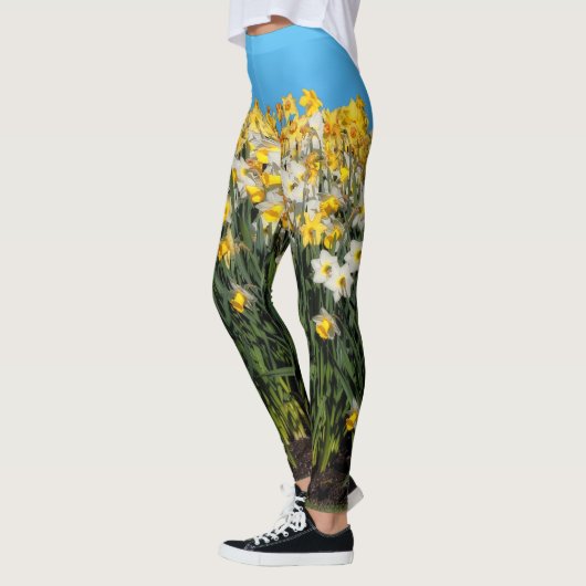 Verbluffende tweetone gifstoffen fotografie leggings (Links)