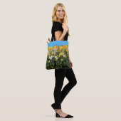 Verbluffende tweetone gifstoffen fotografie tote bag (Op model)