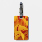 Verbluffende tweetonige rode gele monsellabuizen bagagelabel (Achterkant verticaal)