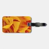 Verbluffende tweetonige rode gele monsellabuizen bagagelabel (Achterkant horizontaal)