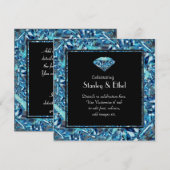 Verbluffende uitnodiging voor diamanten bruiloft 6 (Voorkant / Achterkant)