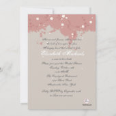 Verbluffende uitnodiging voor een bridal (Achterkant)