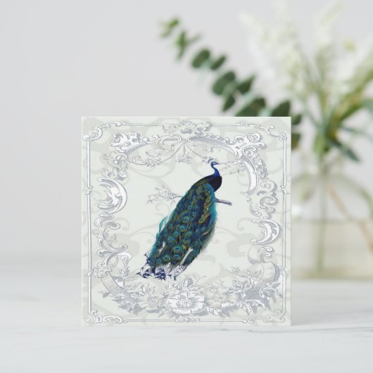 Verbluffende uitnodiging voor het huwelijk met Pe (Staand voorkant)