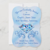 Verbluffende uitnodigingen voor 65-jarig huwelijks (Voorkant)