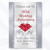 Verbluffende uitnodigingen voor het 40-jarig jubil