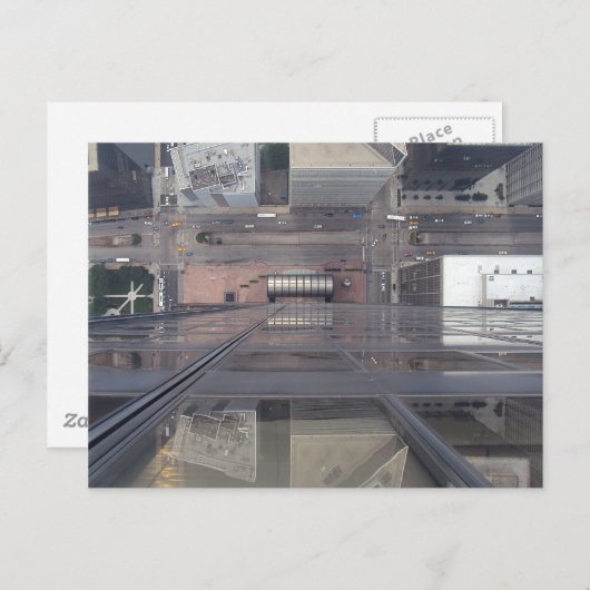 Verbluffende Uitzicht Willis Tower die naar benede Briefkaart (Voorkant / Achterkant)