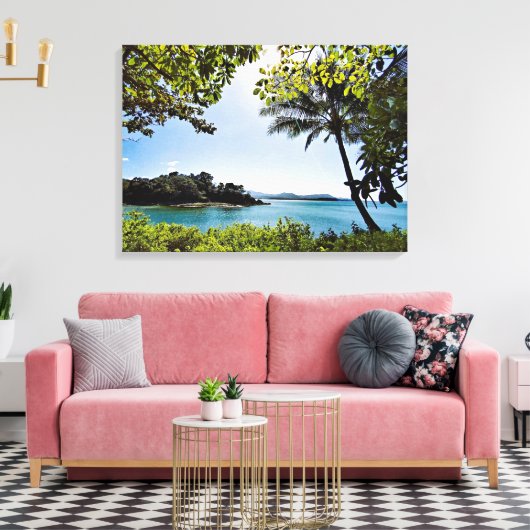 Verbluffende Uitzichten uitgestrekte canvasprint Canvas Afdruk (Insitu (Woonkamer))