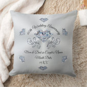 Verbluffende unieke 60e bruiloft Jubileum geschenk Kussen (Deken)