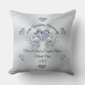 Verbluffende unieke 60e bruiloft Jubileum geschenk Kussen (Voorkant)