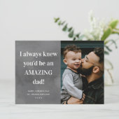 Verbluffende Vaderdag voor vaders foto Kaart (Staand voorkant)