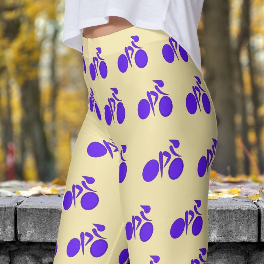 Verbluffende vanille witte vrouwen fietspatroon leggings