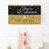 Verbluffende verlovingsfeest persoonlijke banner (Insitu)