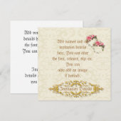 Verbluffende vintage uitnodiging voor een lesbisch (Voorkant / Achterkant)