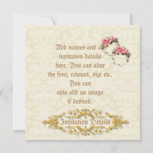 Verbluffende vintage uitnodiging voor een lesbisch