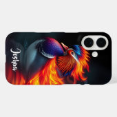 Verbluffende Vlammende-Vuurvogel Hete Mandarijneen Case-Mate iPhone Case (Achterkant (horizontaal))