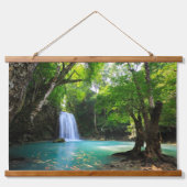 Verbluffende waterval in tropisch regenwoud hangend wandkleed (Voorkant)