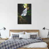 Verbluffende waterval Šum in het magische bos Canvas Afdruk (Insitu (Slaapkamer))