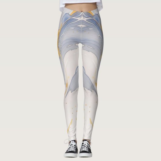Verbluffende Waterverf dromen Beste Waterverf Legg Leggings (Voorkant)